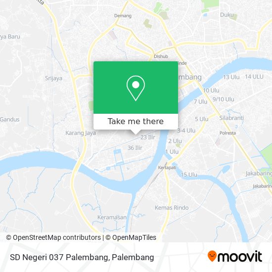 SD Negeri 037 Palembang map