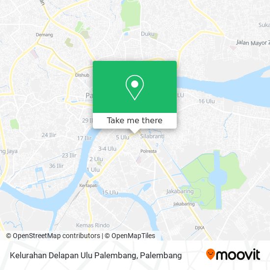 Kelurahan Delapan Ulu Palembang map