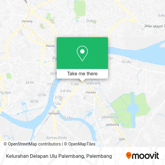 Kelurahan Delapan Ulu Palembang map