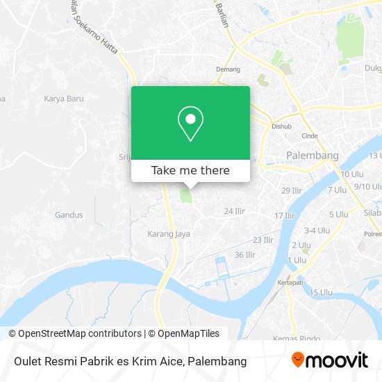 Oulet Resmi Pabrik es Krim Aice map