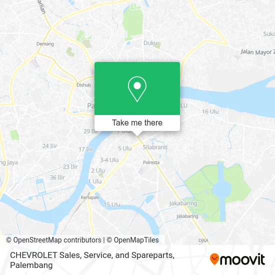 CHEVROLET Sales, Service, and Spareparts map