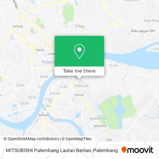 MITSUBISHI Palembang Lautan Berlian map