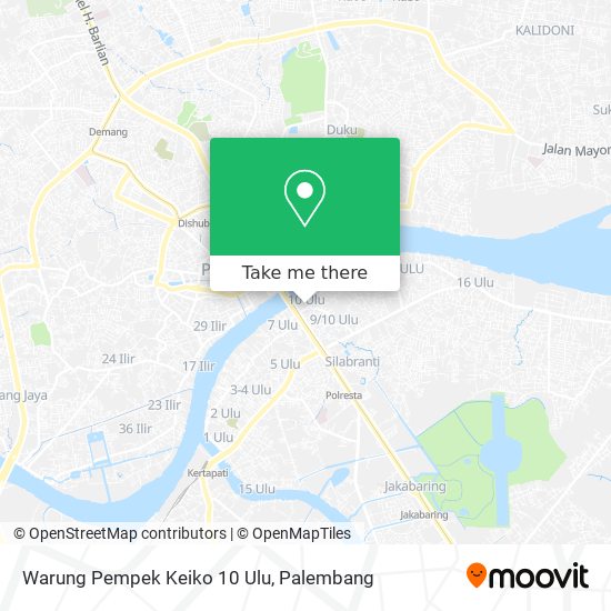 Warung Pempek Keiko 10 Ulu map