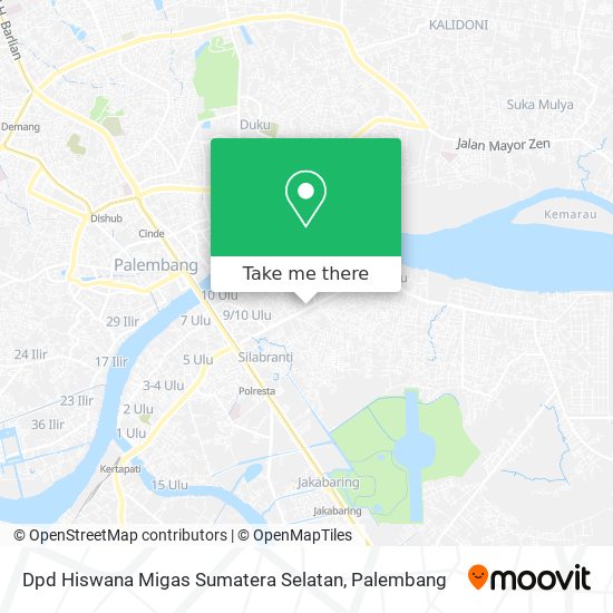 Dpd Hiswana Migas Sumatera Selatan map
