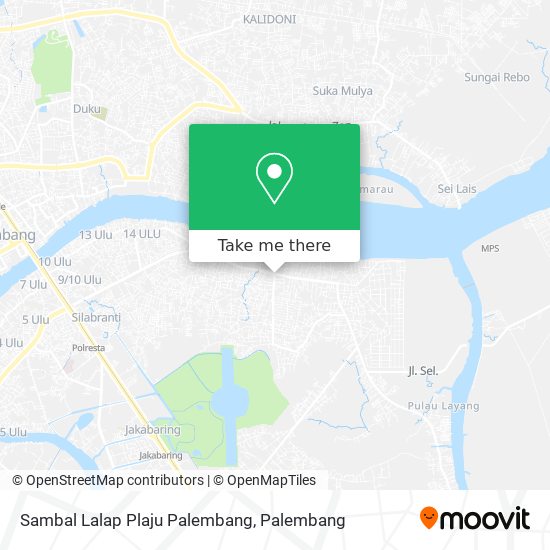 Sambal Lalap Plaju Palembang map