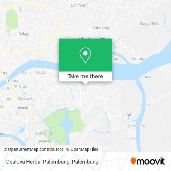 Dealova Herbal Palembang map