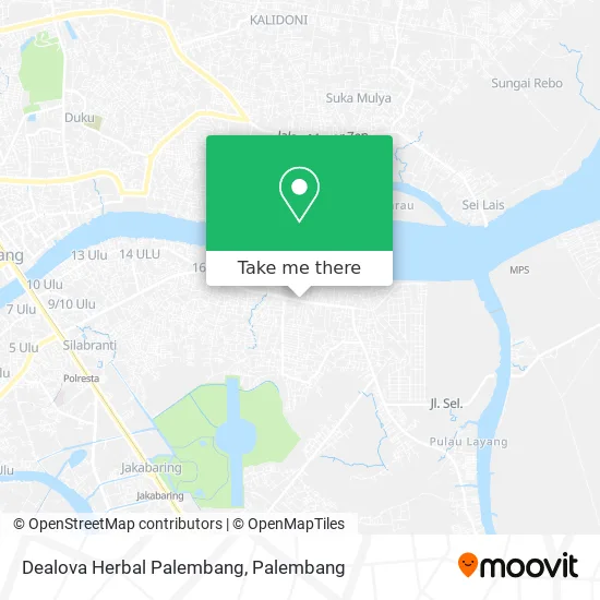 Dealova Herbal Palembang map