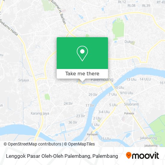 Lenggok Pasar Oleh-Oleh Palembang map