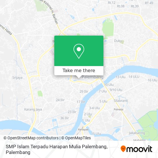 SMP Islam Terpadu Harapan Mulia Palembang map