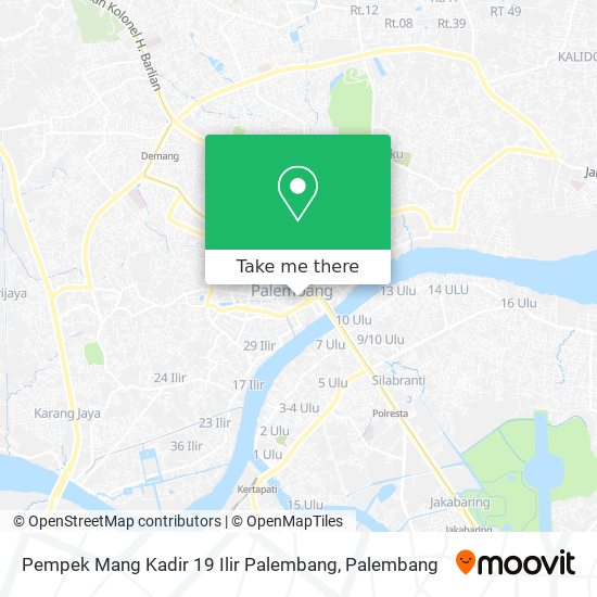 Pempek Mang Kadir 19 Ilir Palembang map