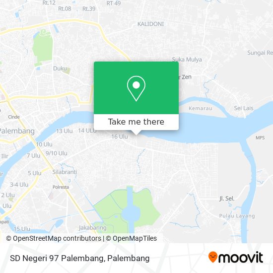 SD Negeri 97 Palembang map