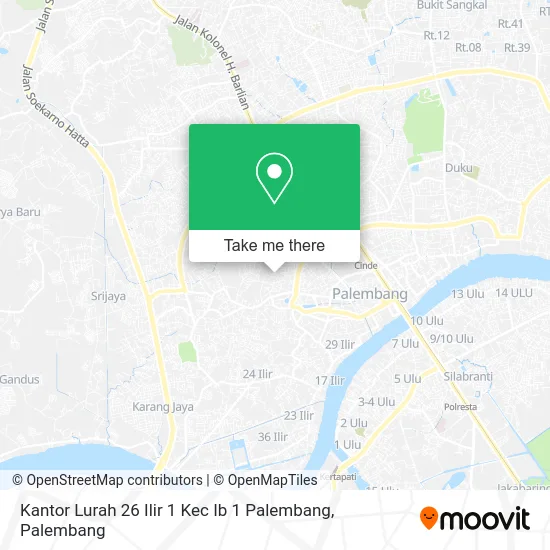 Kantor Lurah 26 Ilir 1 Kec Ib 1 Palembang map