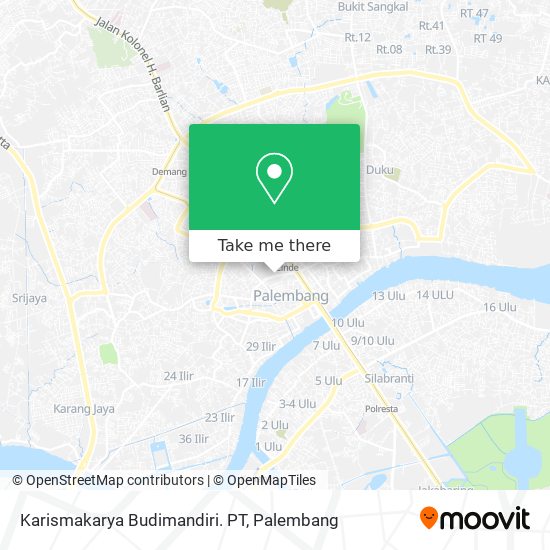 Karismakarya Budimandiri. PT map