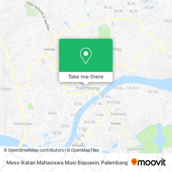 Mess Ikatan Mahasiswa Musi Bayuasin map