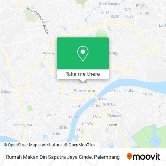 Rumah Makan Din Saputra Jaya Cinde map