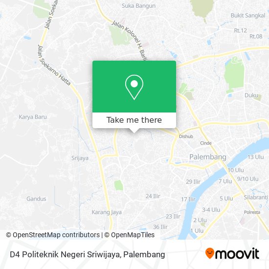 D4 Politeknik Negeri Sriwijaya map