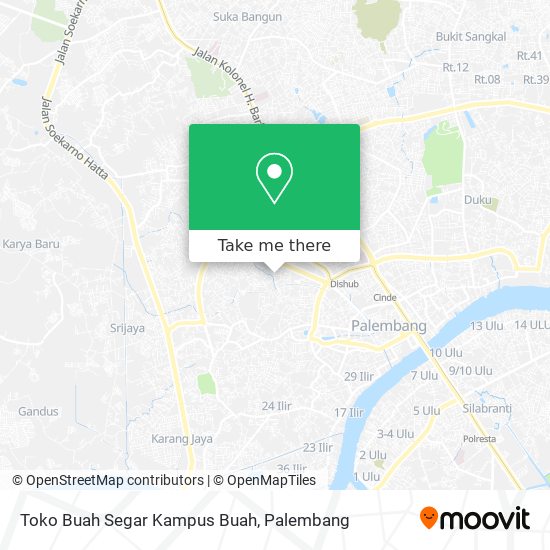 Toko Buah Segar Kampus Buah map