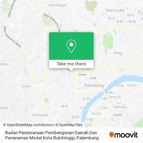 Badan Perencanaan Pembangunan Daerah Dan Penanaman Modal Kota Bukittinggi map