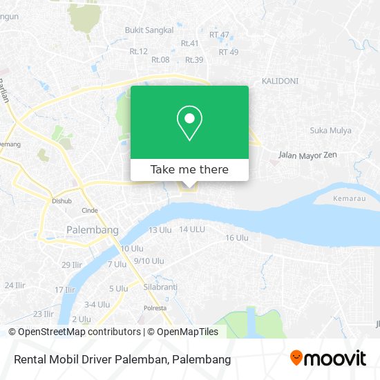 Rental Mobil Driver Palemban map