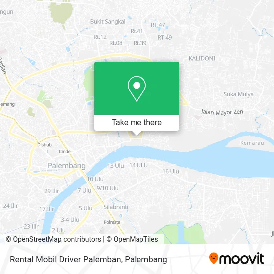 Rental Mobil Driver Palemban map