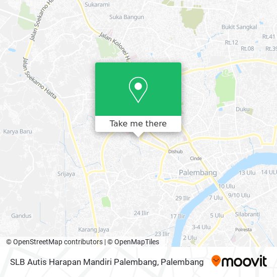 SLB Autis Harapan Mandiri Palembang map