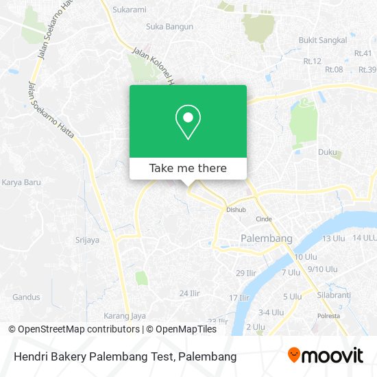 Hendri Bakery Palembang Test map