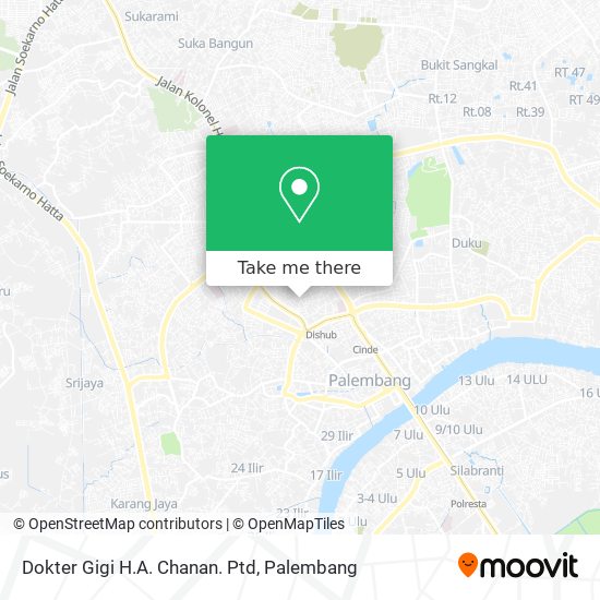 Dokter Gigi H.A. Chanan. Ptd map