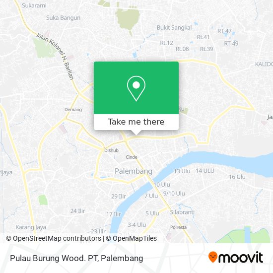 Pulau Burung Wood. PT map