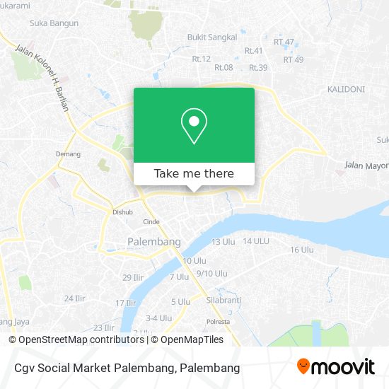 Cgv Social Market Palembang map