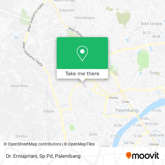 Dr. Erniapriani, Sp.Pd map