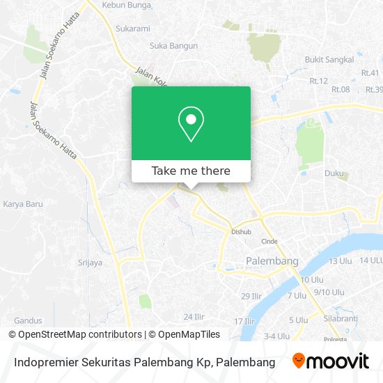 Indopremier Sekuritas Palembang Kp map