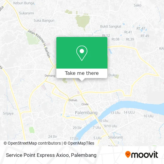 Service Point Express Axioo map