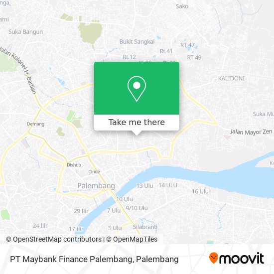 PT Maybank Finance Palembang map