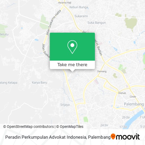 Peradin Perkumpulan Advokat Indonesia map