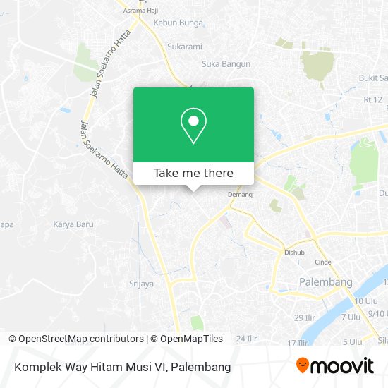 Komplek Way Hitam Musi VI map