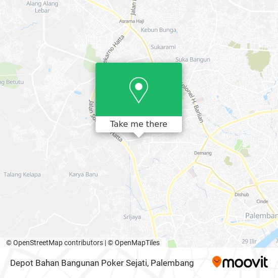 Depot Bahan Bangunan Poker Sejati map