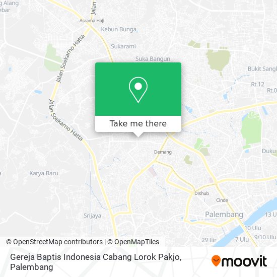 Gereja Baptis Indonesia Cabang Lorok Pakjo map