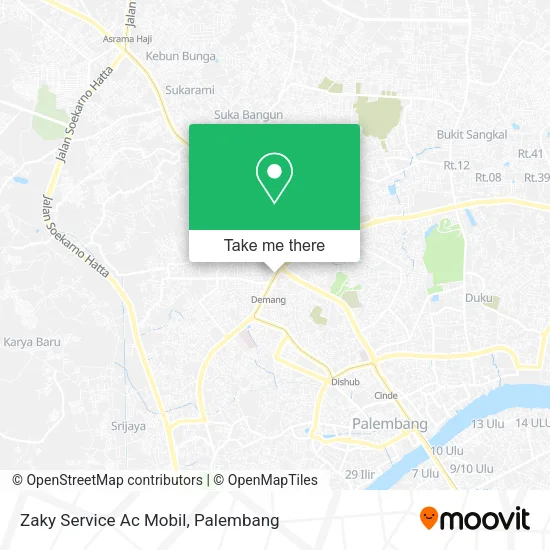 Zaky Service Ac Mobil map