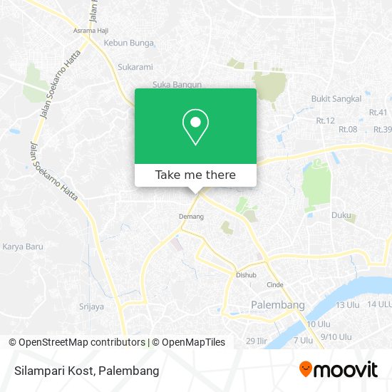 Silampari Kost map