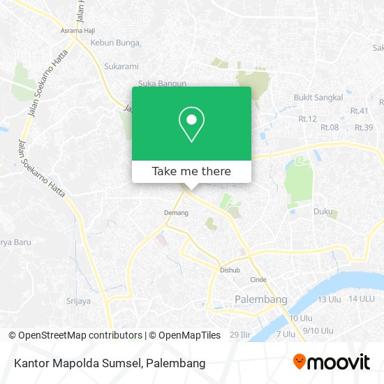 Kantor Mapolda Sumsel map