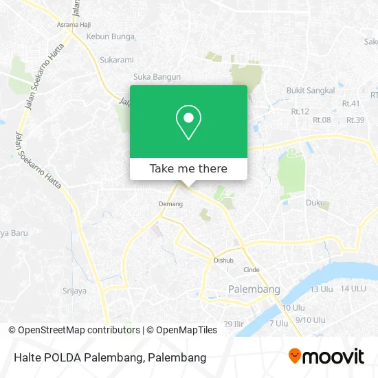 Halte POLDA Palembang map