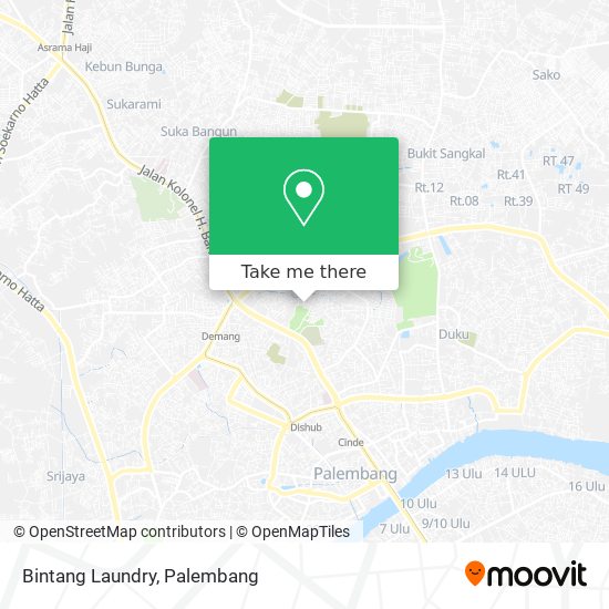 Bintang Laundry map