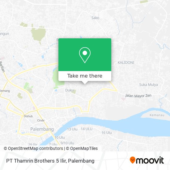 PT Thamrin Brothers 5 Ilir map
