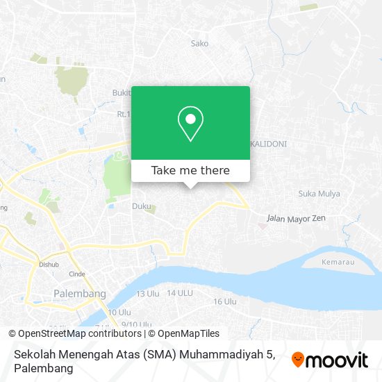 Sekolah Menengah Atas (SMA) Muhammadiyah 5 map