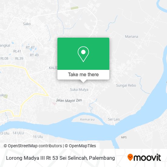 Lorong Madya III Rt 53 Sei Selincah map