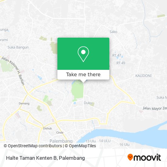 Halte Taman Kenten B map