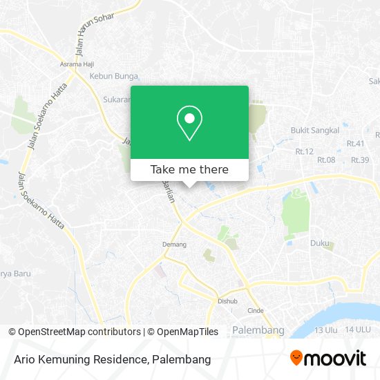 Ario Kemuning Residence map