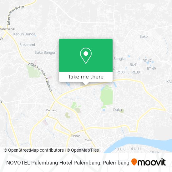 NOVOTEL Palembang Hotel Palembang map