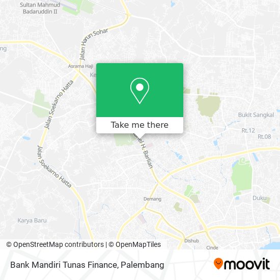 Bank Mandiri Tunas Finance map