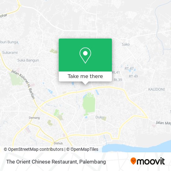 The Orient Chinese Restaurant map